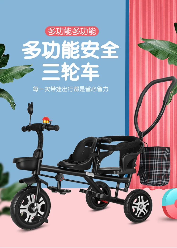 Triciclo para niños en uso