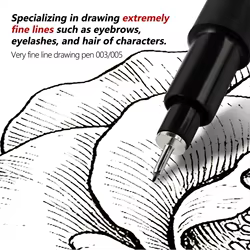 Fineliner de tinta resistente al agua con punta de pincel
