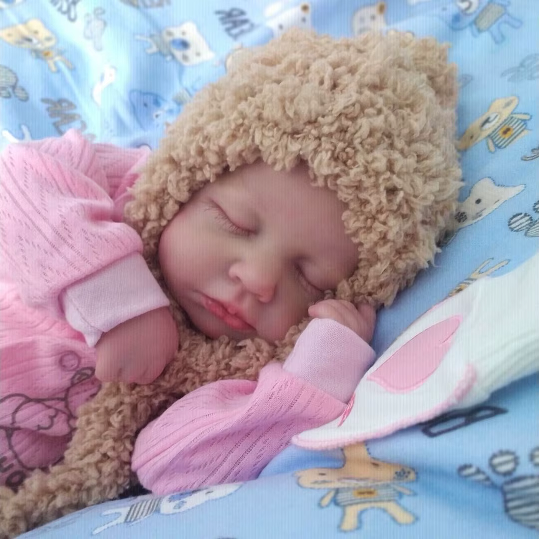 Muñeca reborn LouLou de vinilo realista con piel 3D - imagen 3