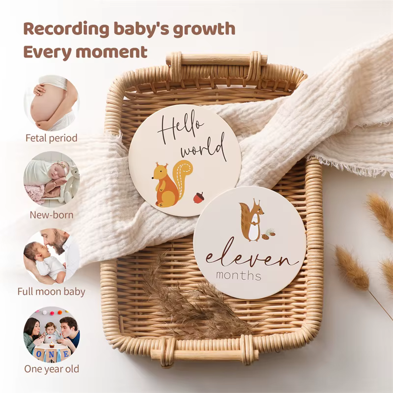 Tarjetas de papel para bebé primer año – Recuerdo y fotografía - imagen 4