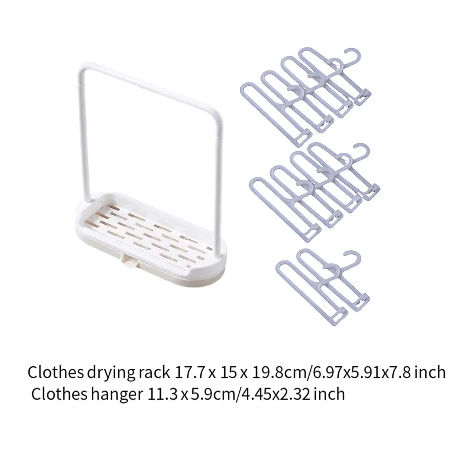Perchero para casa de muñecas con soporte ropa en miniatura - imagen 3