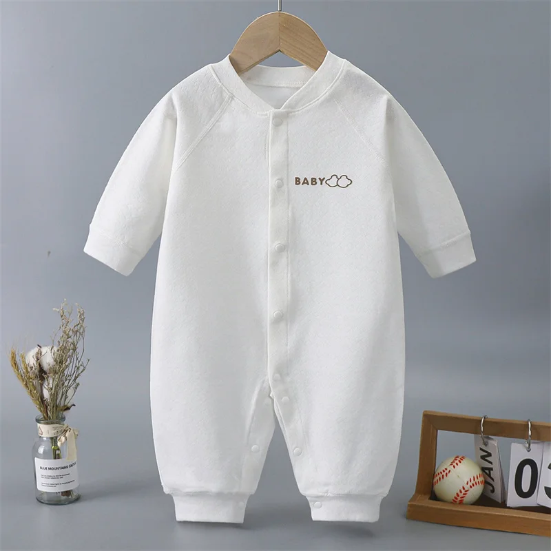 Traje de gateo algodón bebé con botones - imagen 5
