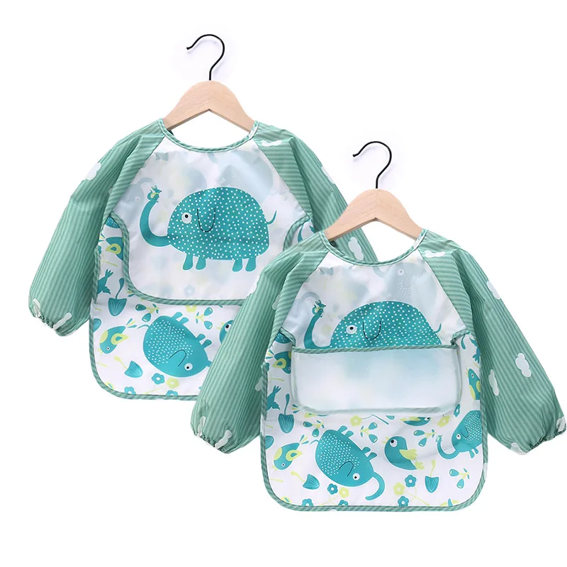 Babero impermeable para bebé con divertido estampado - imagen 3