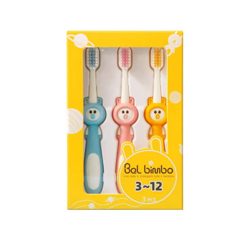 Cepillo de dientes infantil de cerdas suaves con divertidos dibujos - imagen 5