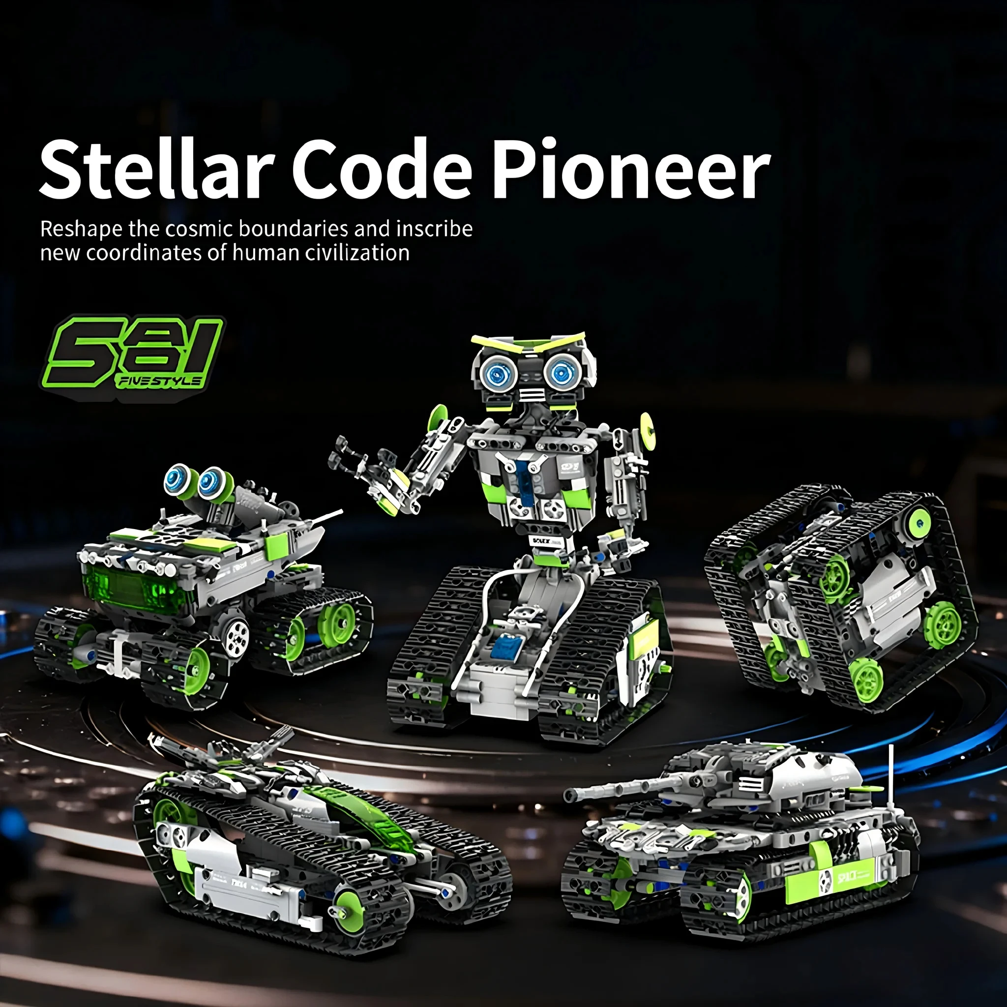 Robot transformable programable con control remoto y bloques - imagen 5