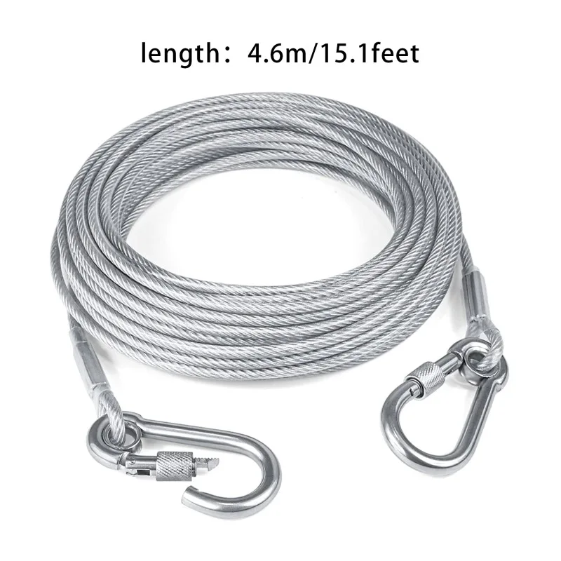 Cable de acero y hebilla giratoria