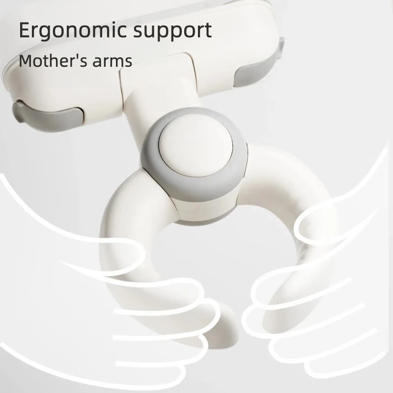 Soporte ergonómico para bañera bebé con ventosas y asas suaves - imagen 4