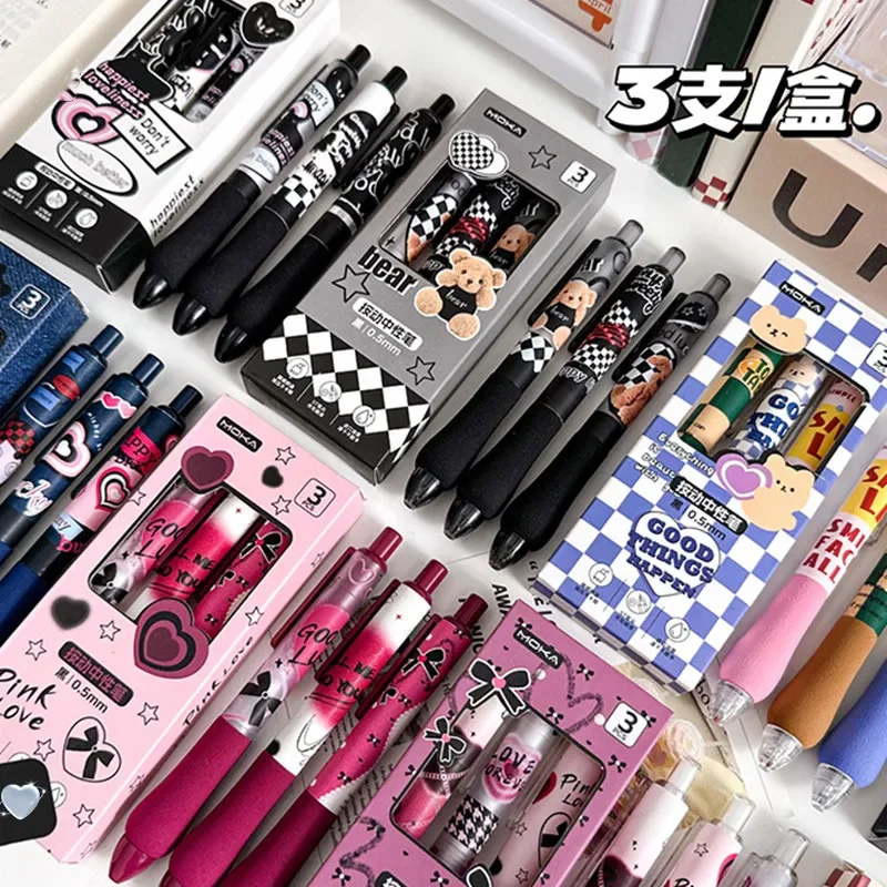 Bolígrafos scolares kawaii de gel con esponja – Pack retro - imagen 4