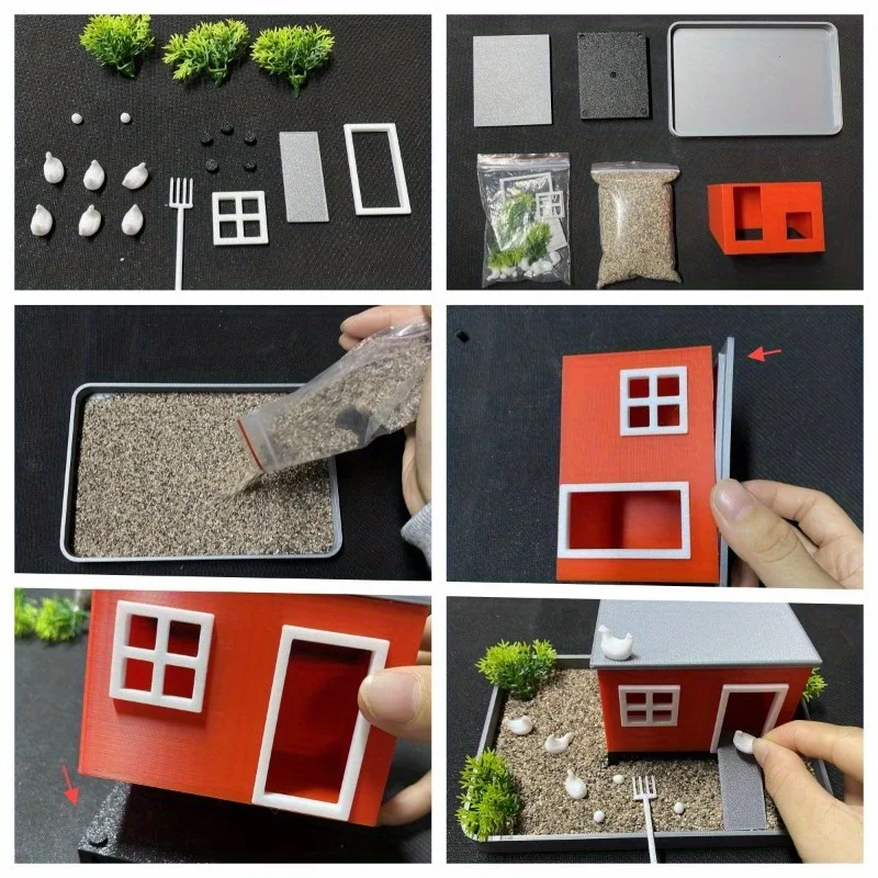 Jardín Zen DIY con detalle de escritorio