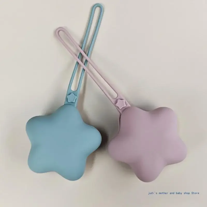 Portachupetes de silicona estuche para bebé con forma de estrella - imagen 3