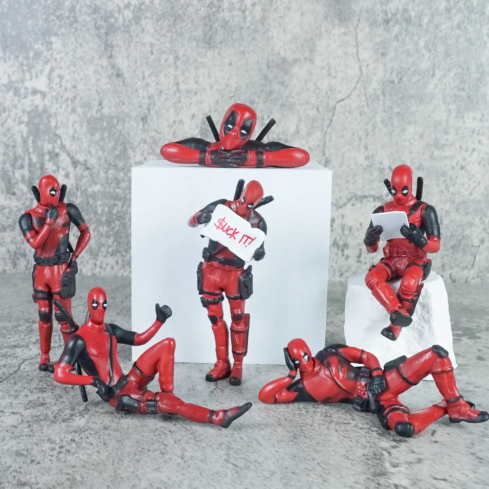 Muñeco de acción Deadpool y Wolverine estilo sentado – regalo - imagen 5