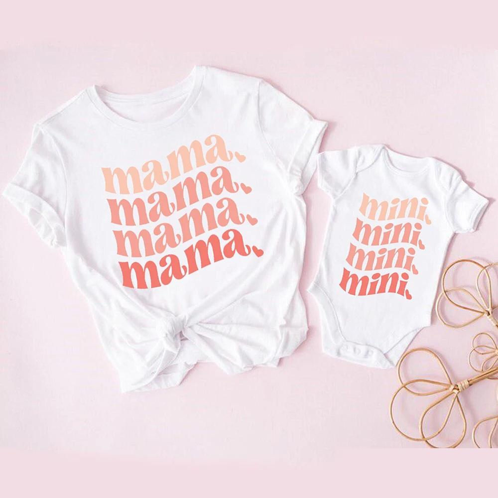 Mamá Mimi Conjunto Madre e Hija Verano - Camiseta y Body a Juego - imagen 4