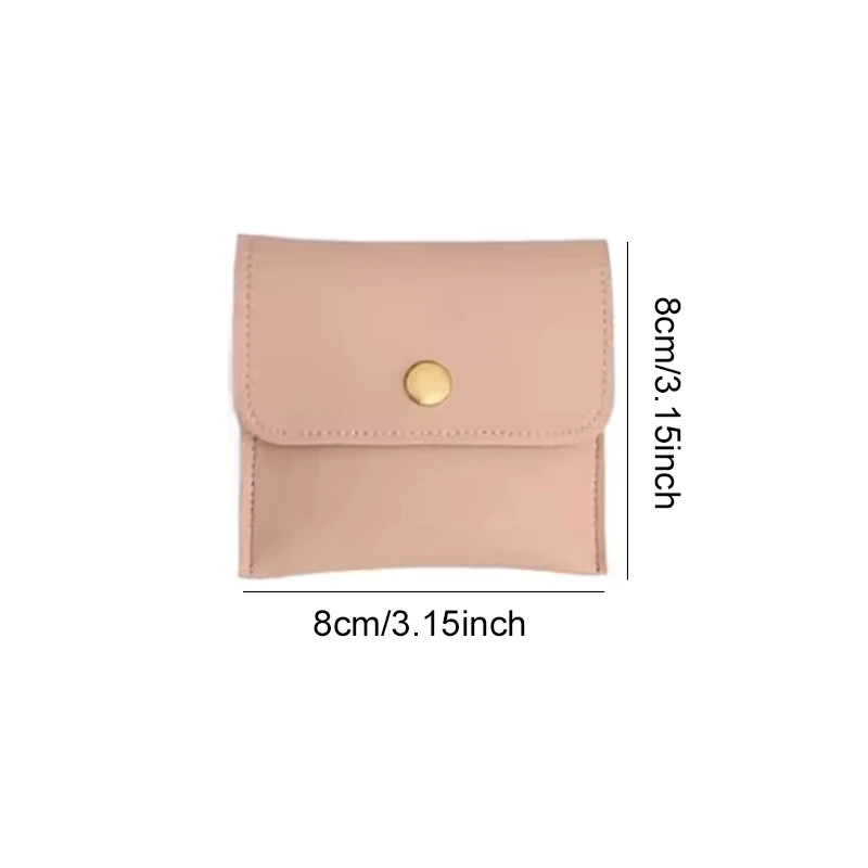 Bolsitas para joyas rosas con cierre, pendientes y pulseras - imagen 5
