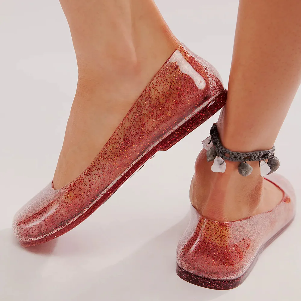 Sandalias transparentes de PVC suave para mujer – Punta cuadrada - imagen 5