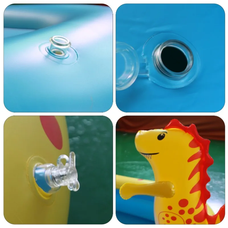 Piscina inflable infantil con pulverizador de dinosaurios para verano - imagen 4