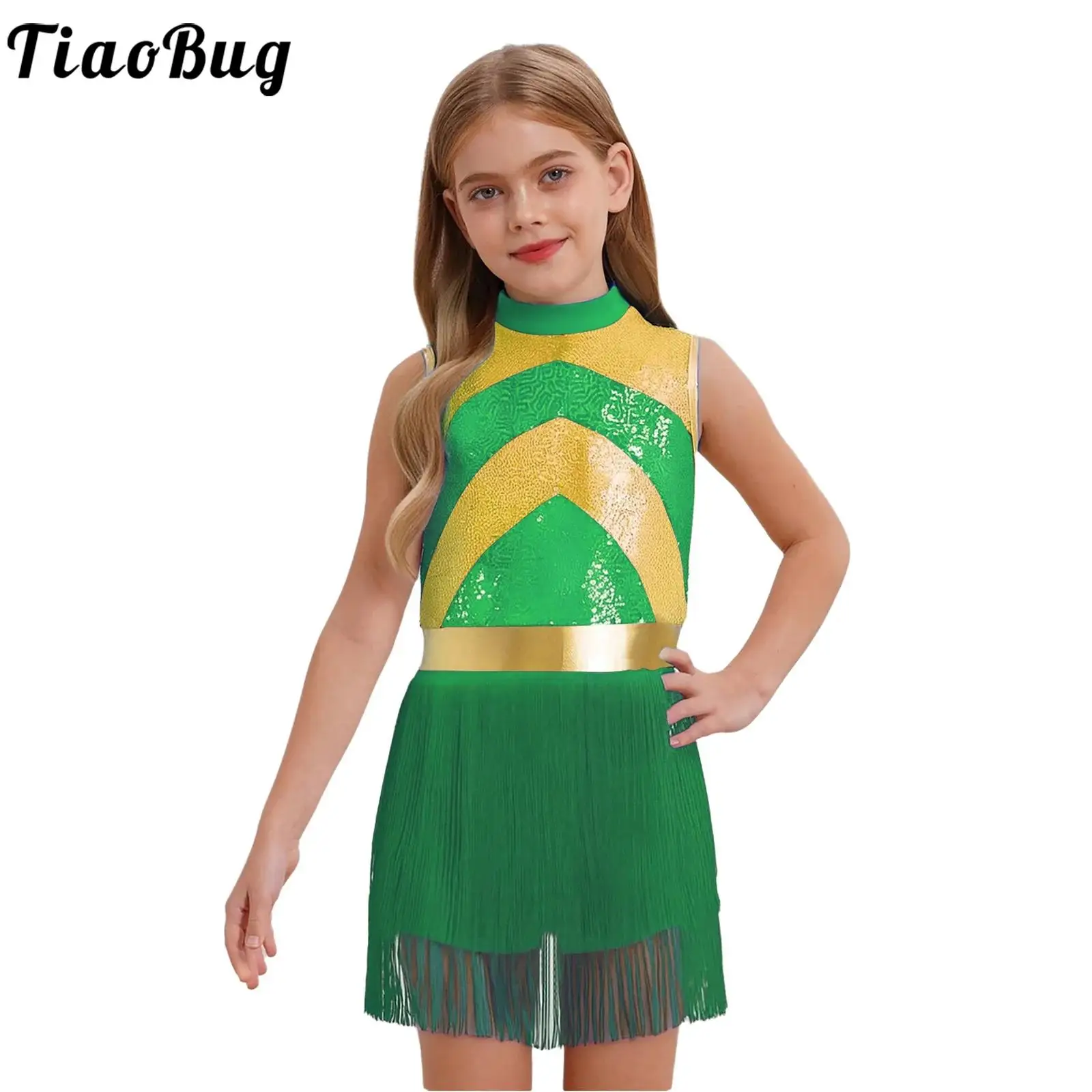 Vestido de baile jazz con lentejuelas para niñas – Jazz dance
