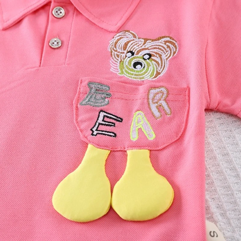 Conjunto de verano para bebé con camiseta y pantalón corto - imagen 5