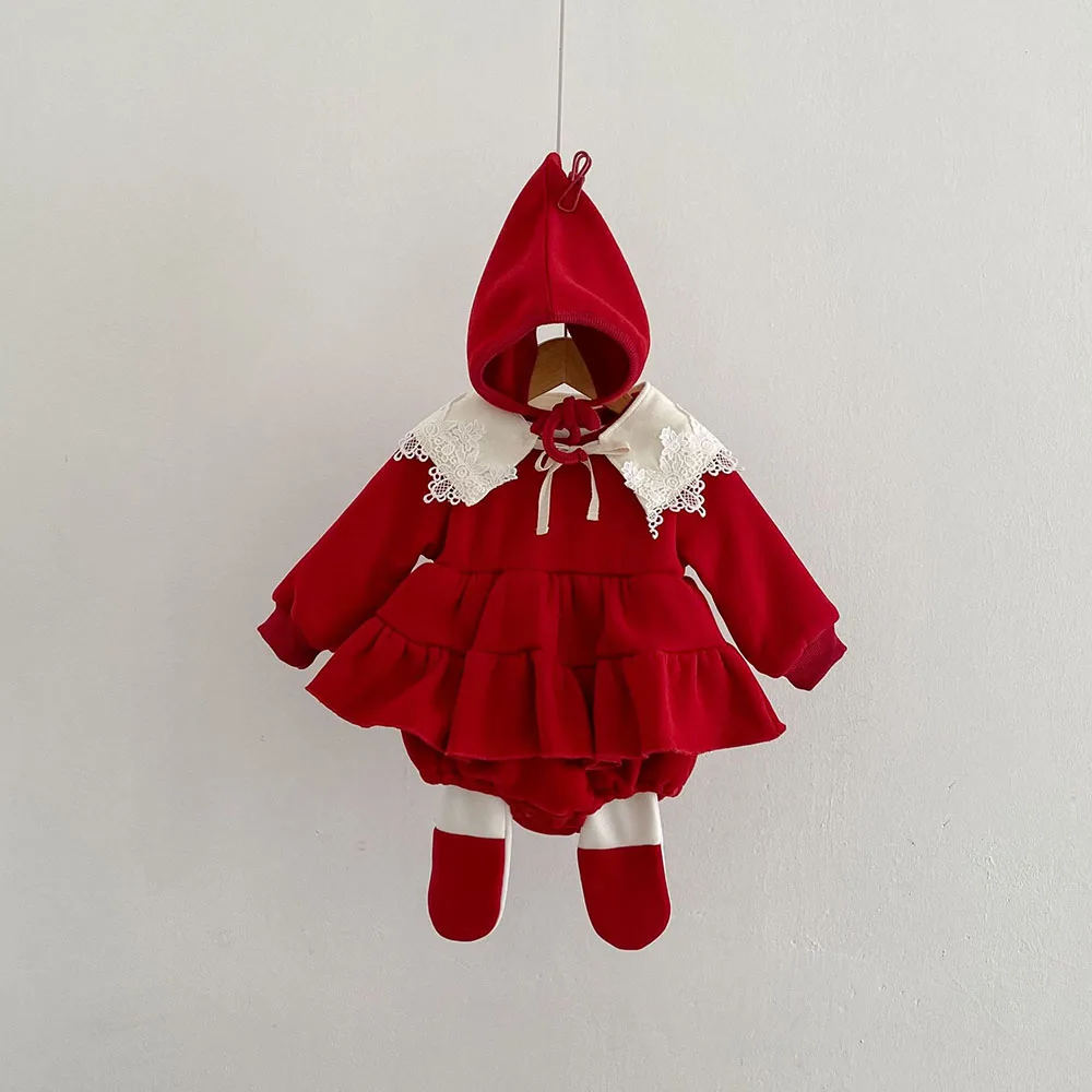 Mono forrado de piel para bebé niña - Milangel Invierno - imagen 3