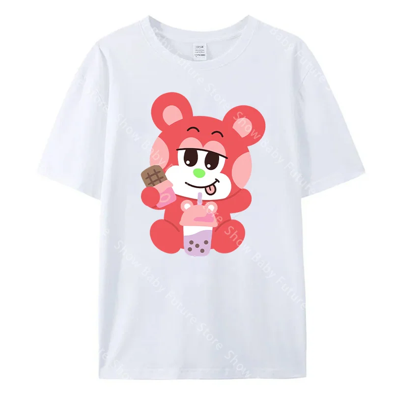 Camiseta RIIZE de algodón manga corta con dibujo animado tierno - imagen 4