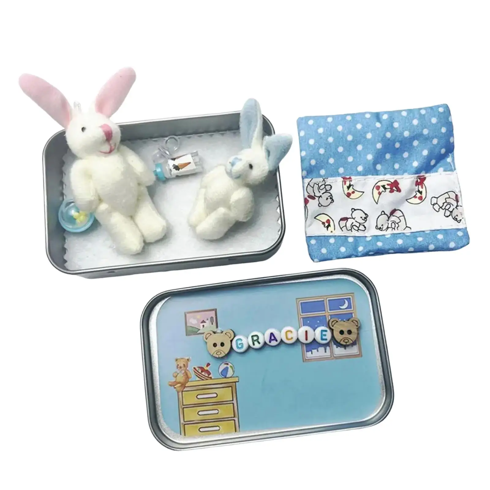 Juguete de conejo de Pascua suave coleccionable para niños decorativo - imagen 3