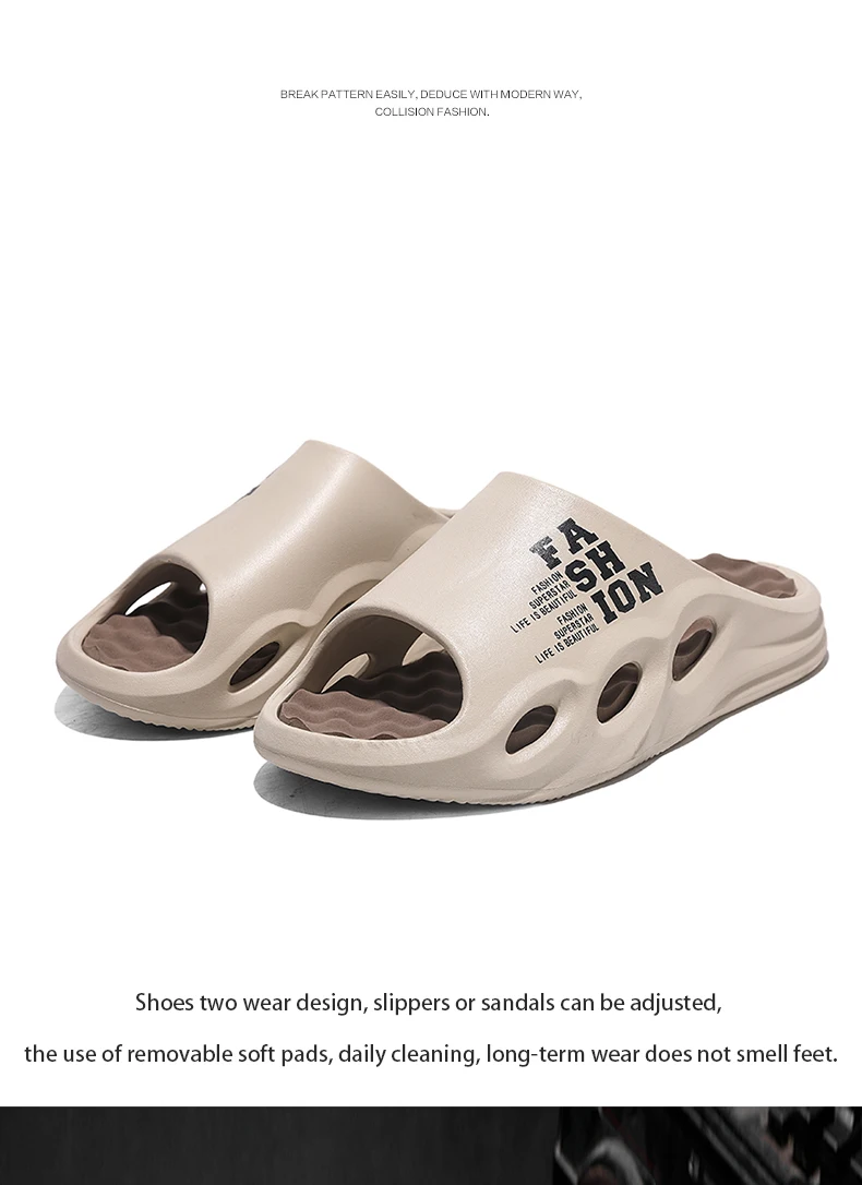 Chanclas de suela gruesa con sujeción para el verano