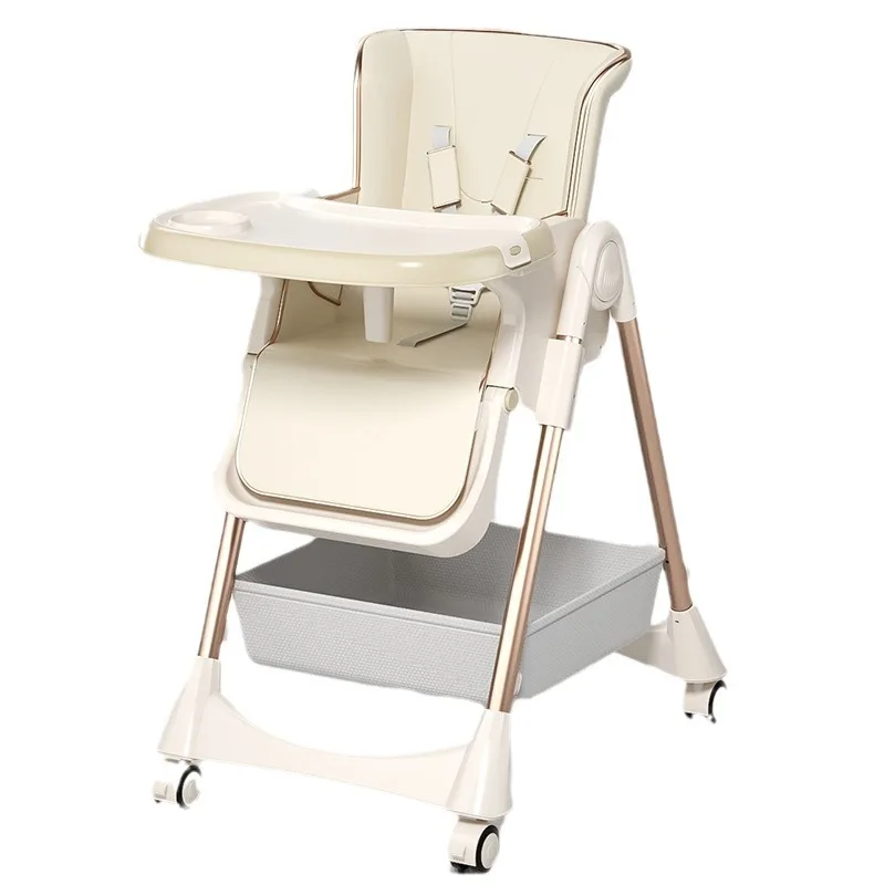 Silla de comedor plegable para bebé multifuncional y portátil - imagen 4