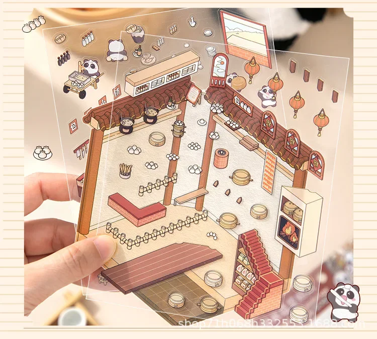 Proyecto de scrapbooking con pegatinas 3D