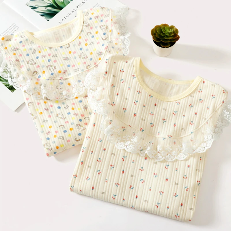 Camisón de algodón floral para niña – Pijama cómodo transpirable - imagen 5