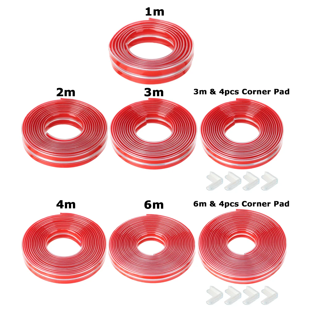 Protector de esquinas transparente para bebés con cinta doble cara - imagen 5