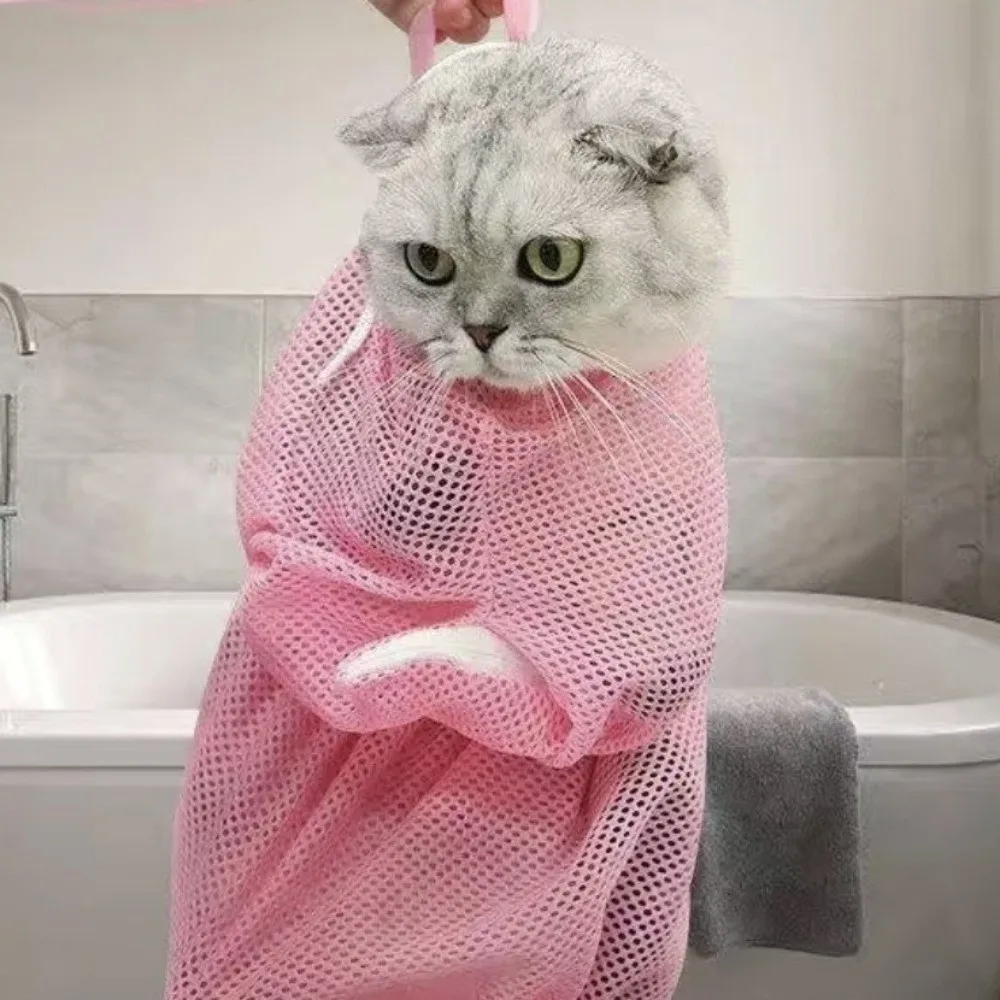 Bolsa de baño para gatos antiarañazos transpirable con correas - imagen 4
