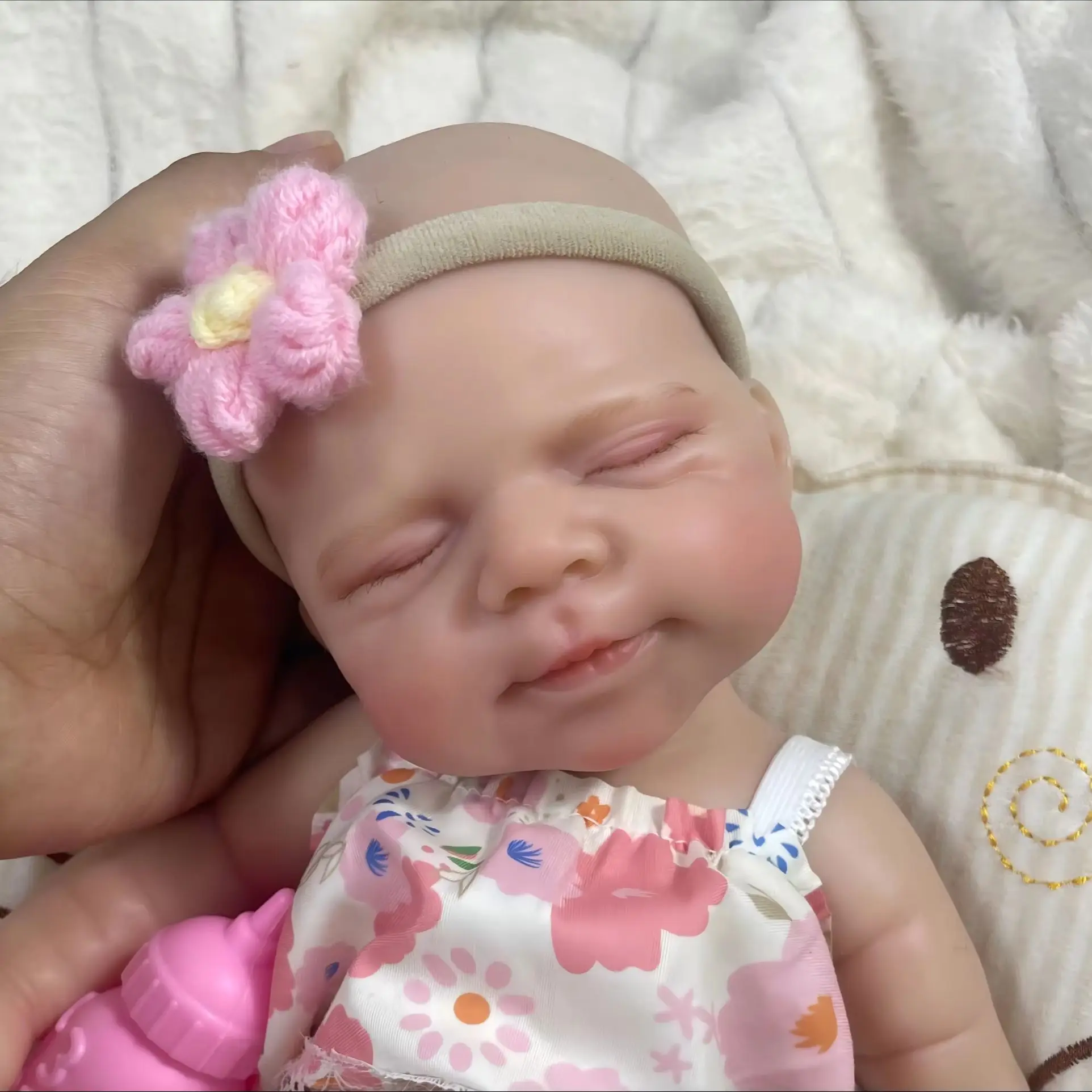Muñeca reborn de silicona 13 pulgadas con apariencia de niña