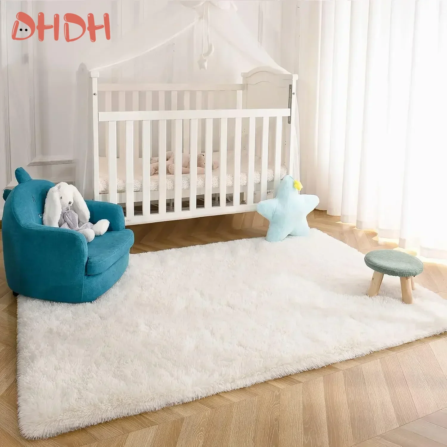 Alfombra de juegos infantil suave, lavable y antideslizante - imagen 2