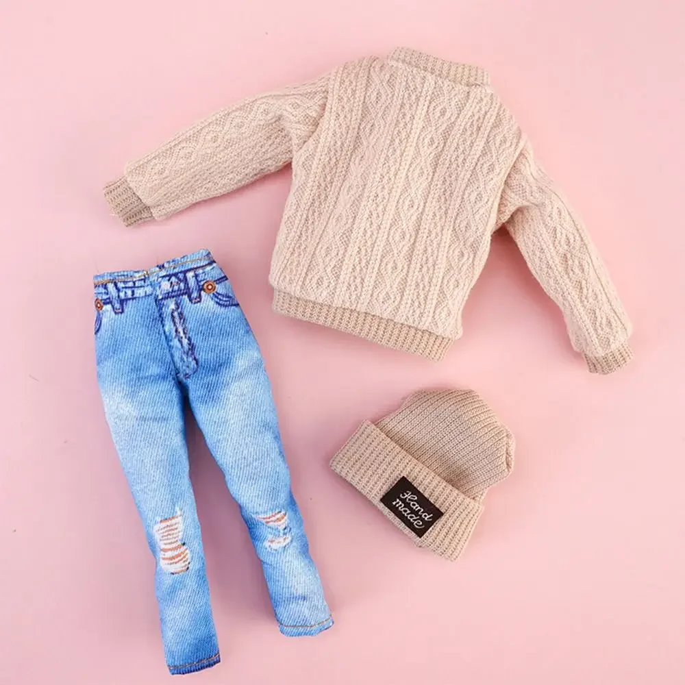 Conjunto muñeca para niña: sombrero, jersey y pantalón de juego