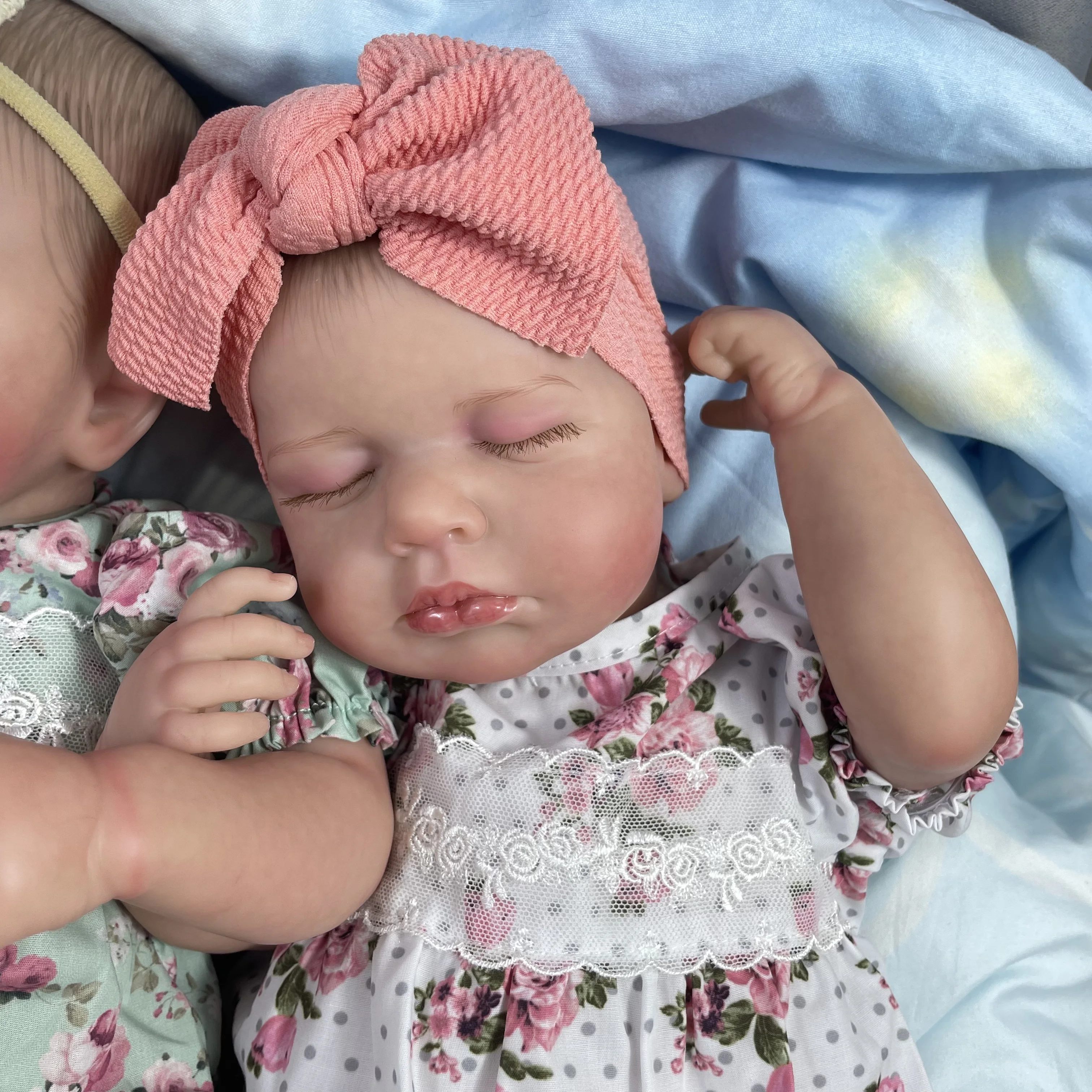 LouLou Twins Girl Muñeca Reborn 50 cm silicona realista para niñas