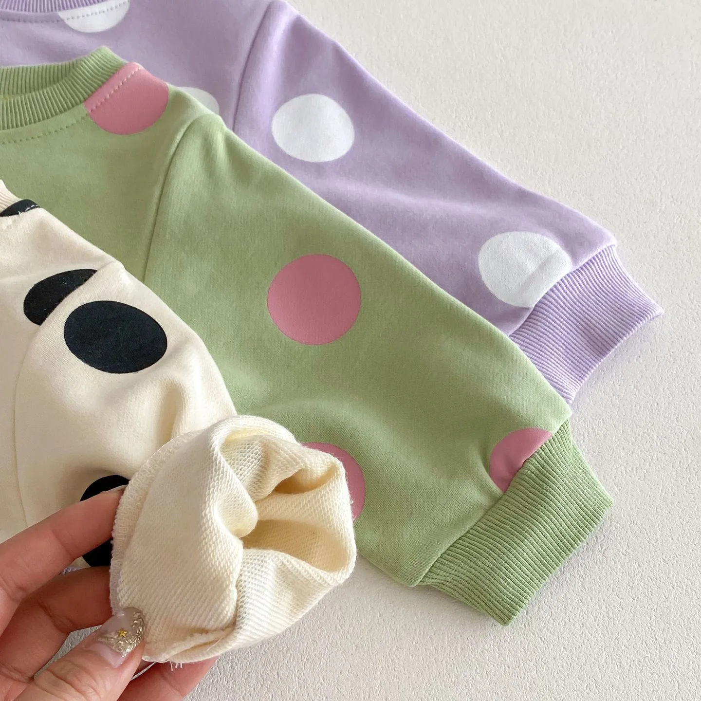 MILANCEL Chándal bebé con capucha y estampado de lunares - imagen 5