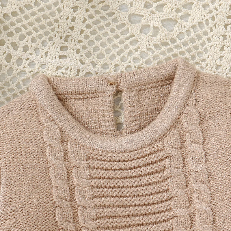 Conjuntos de punto para bebé: sudadera, pantalón y gorro – Tela suave y cálida - imagen 3