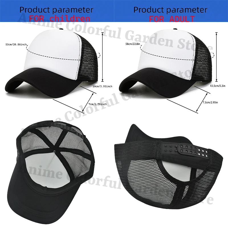 Gorra y diseño estilo anime