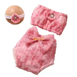 QX2D Conjunto bebé turbante y bombachos – estilo dulce y elegante
