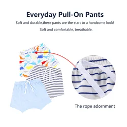 Pantalones cortos de verano para niños – Algodón suave