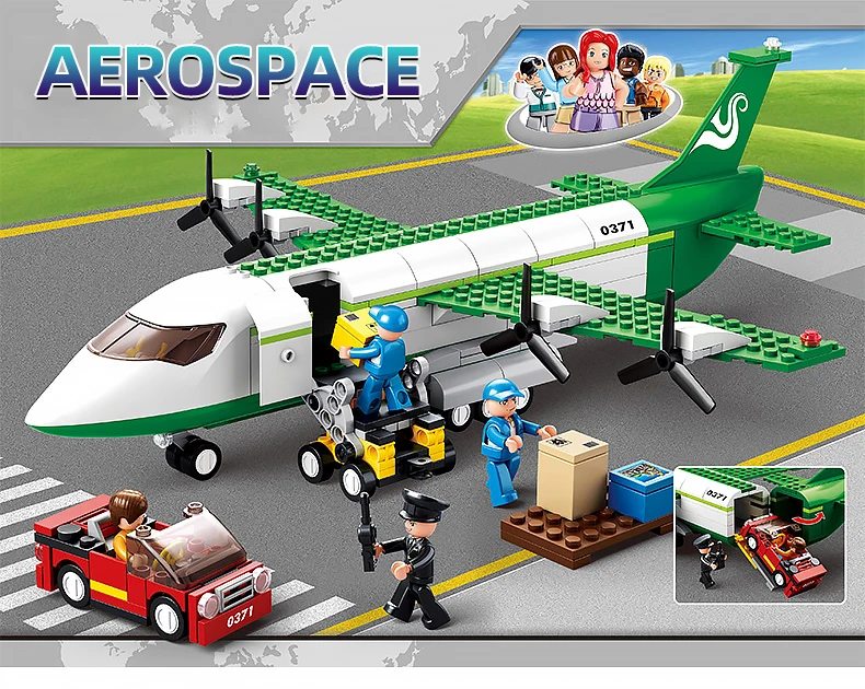 Conjunto de aviones de carga Airbus en construcción