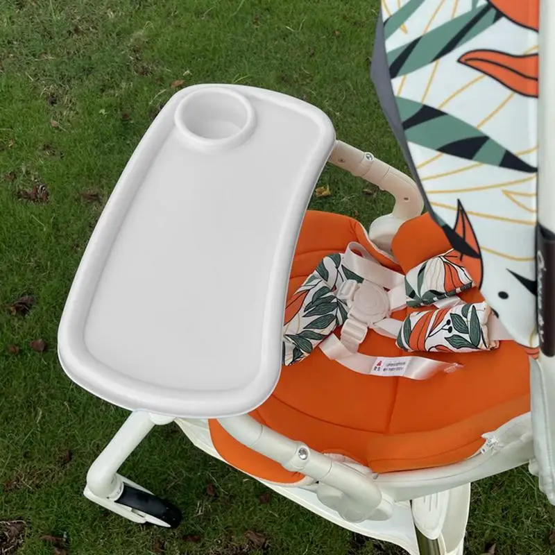 Portavasos con bandeja extraíble para carrito de bebé – Seguro y práctico
