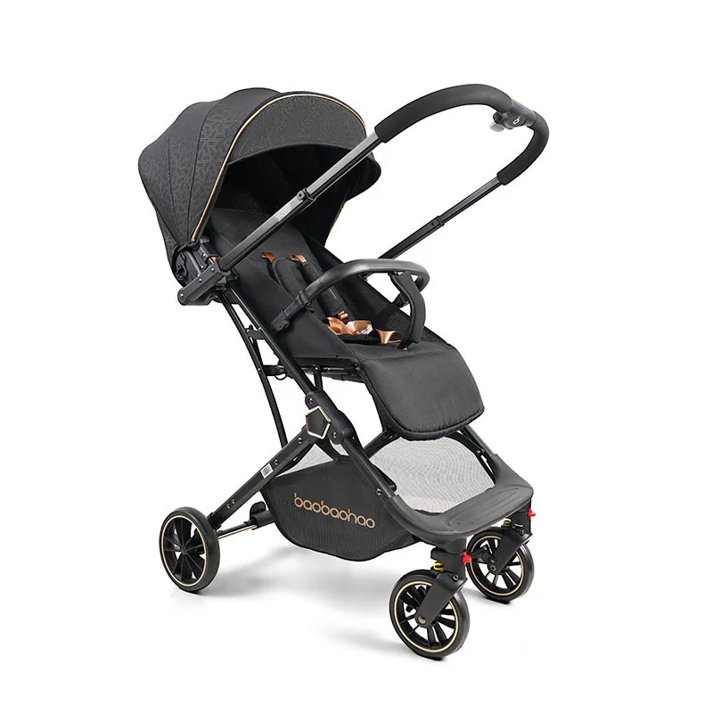 Cochecito de bebé convertible paseo con silla reclinable y plegable - imagen 4