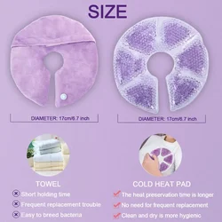 Almohadillas de gel frío/calor para embarazo y lactancia confort