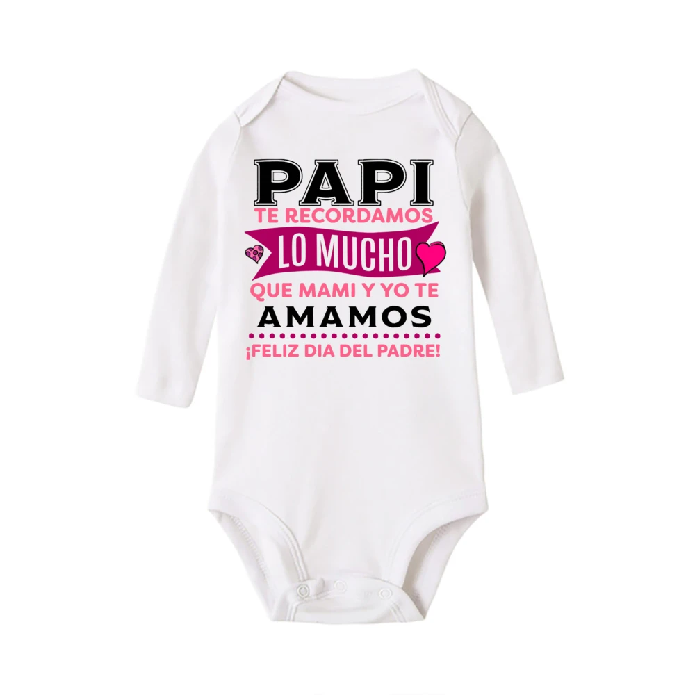Body Bebé Con Estampado Español - Manga Larga Para Recién Nacido - imagen 4