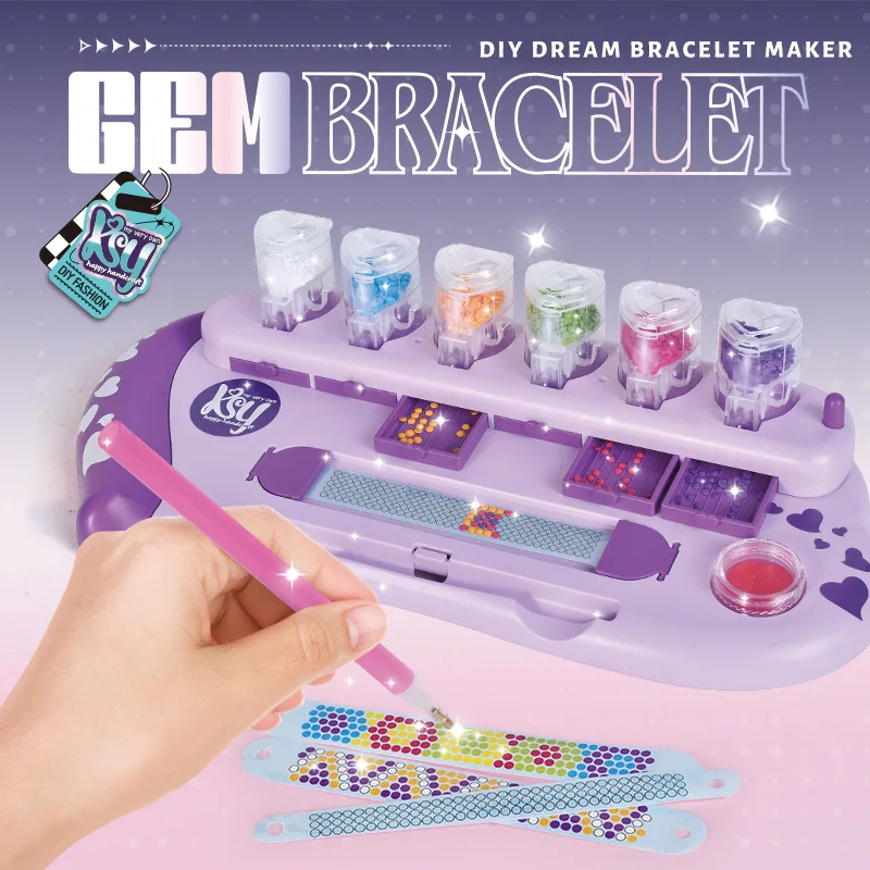 Kit de pulseras de diamantes hechas a mano para niñas - imagen 5
