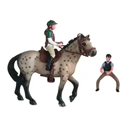 Figura de caballo miniatura de PVC para juego infantil realista