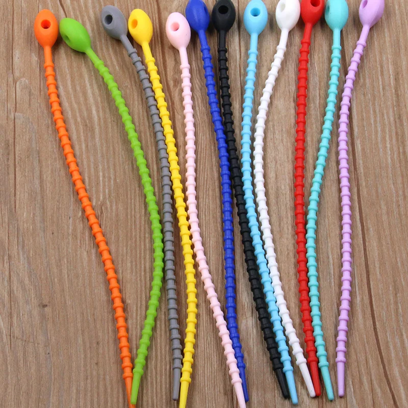 VVOCCi Bridas de silicona reutilizables para cables – universales - imagen 5