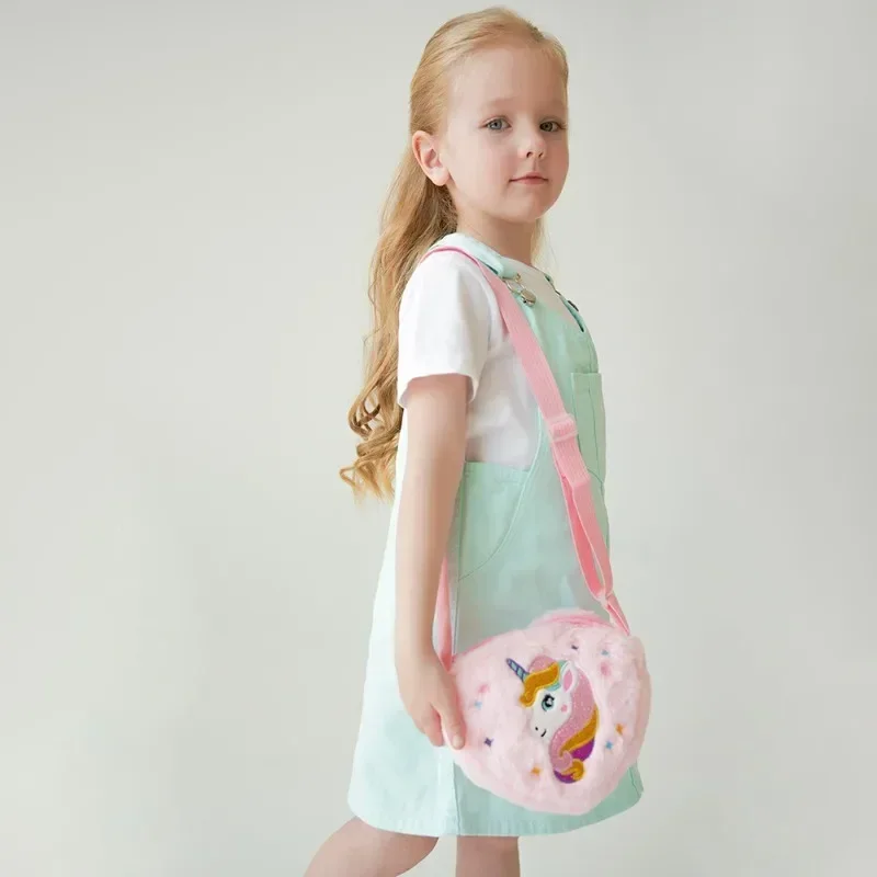 Bolso infantil unicornio bandolera suave para niña - imagen 2