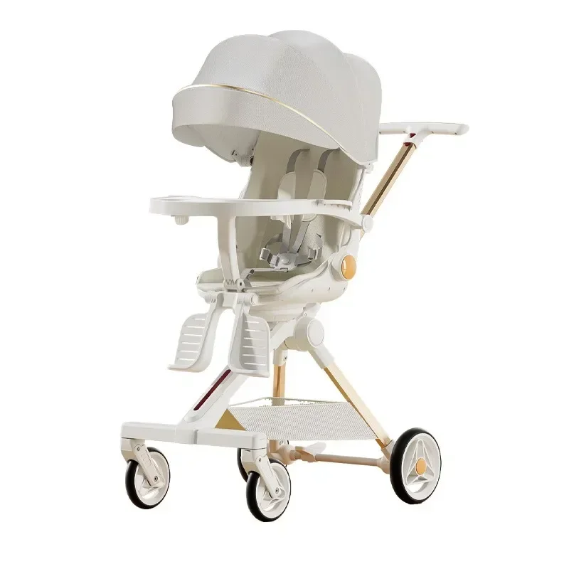 Andador infantil ultraligero plegable – Asiento regulable con un solo botón