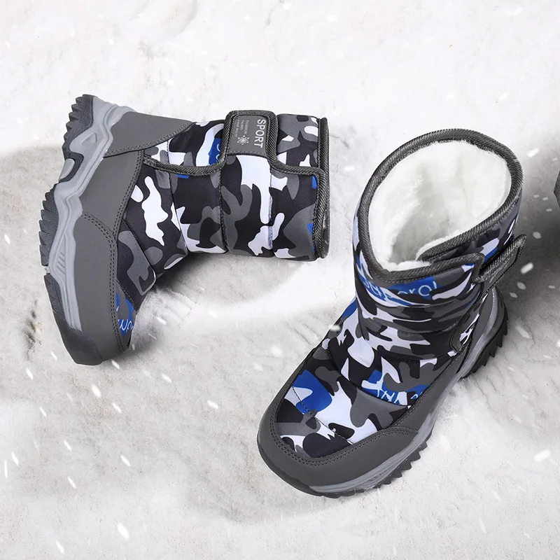 Botas de nieve infantiles impermeables con suela antideslizante - imagen 5